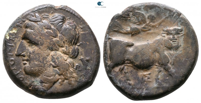 Campania. Neapolis 275-250 BC. 
Bronze Æ

17mm., 5,97g.



very fine