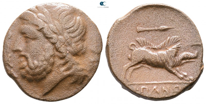 Apulia. Arpi circa 325-275 BC. 
Bronze Æ

20mm., 8,44g.



good fine