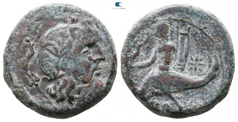 Calabria. Brundisium 200 BC. 
Semis AE

16mm., 4,72g.



very fine