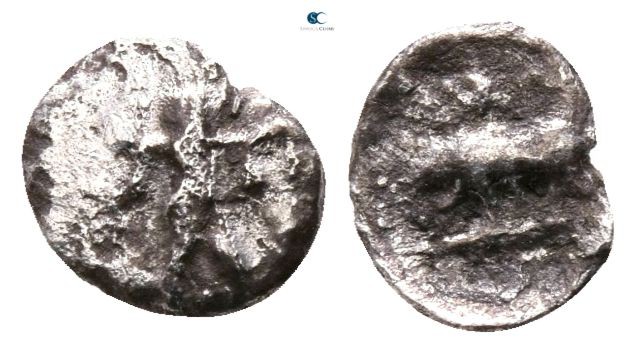 Lucania. Poseidonia 450-350 BC. 
Obol AR

6mm., 0,2g.



good fine