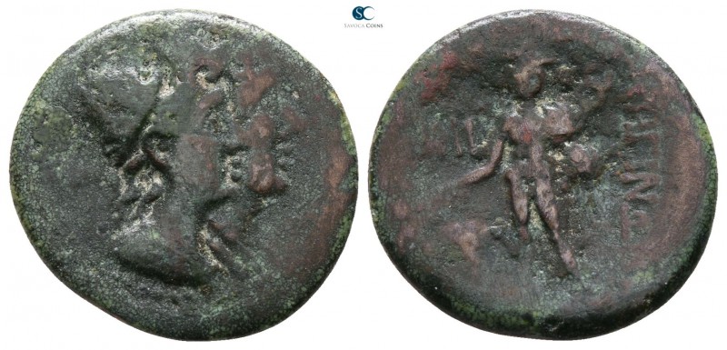 Bruttium. Rhegion 260-215 BC. 
Bronze Æ

16mm., 2,87g.



good fine