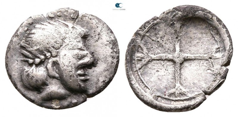 Sicily. Syracuse. Hieron I. 478-466 BC. 
Litra AR

9mm., ,49g.



very fi...