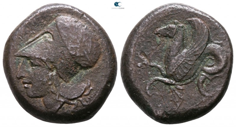 Sicily. Syracuse. Dionysios I. 405-367 BC. 
Bronze Æ

18mm., 6,78g.



ve...