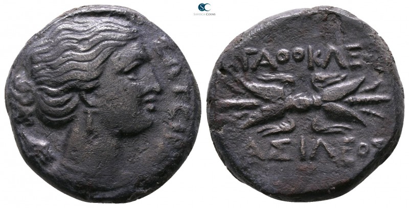 Sicily. Syracuse. Agathokles 317-289 BC. 
Bronze Æ

20mm., 8,19g.



near...
