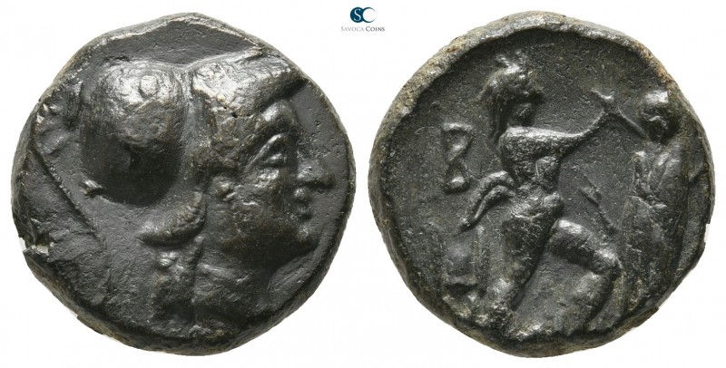 Kings of Macedon. Antigonos II Gonatas 277-239 BC. 
Bronze Æ

15mm., 5,14g.
...
