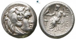 Kings of Macedon. Sardeis. Alexander III "the Great" 336-323 BC. Struck under Menander, circa 324/3 BC. Drachm AR