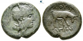 Macedon. Under Roman Protectorate 168 BC-AD 167. Gaius Publilius, quaestor. Bronze Æ
