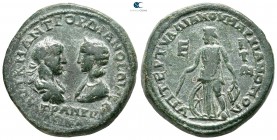 Moesia Inferior. Marcianopolis. Gordian III, with Tranquillina AD 238-244. Pentassarion AE