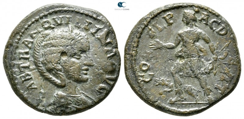 Thrace. Deultum. Tranquillina AD 241-244. 
Bronze Æ

21mm., 6,66g.



ver...