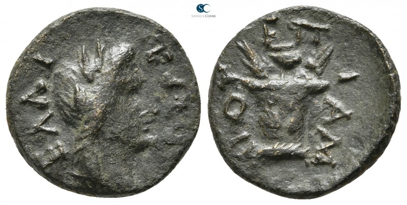 Aiolis. Elaia. Pseudo-autonomous issue circa AD 100. 
Bronze Æ

16mm., 2,63g....