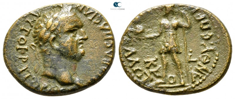 Aiolis. Kyme. Vespasian AD 69-79. 
Bronze Æ

19mm., 3,72g.



very fine