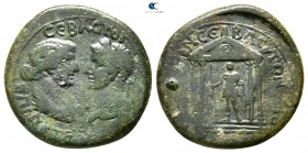 Mysia. Pergamon. Tiberius and Livia AD 14-37. Bronze Æ