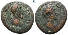 Phoenicia. Berytus. Marcus Aurelius and Lucius Verus AD 161-169. Bronze Æ