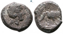 Anonymous 275-270 BC. Rome. Double Litra AE