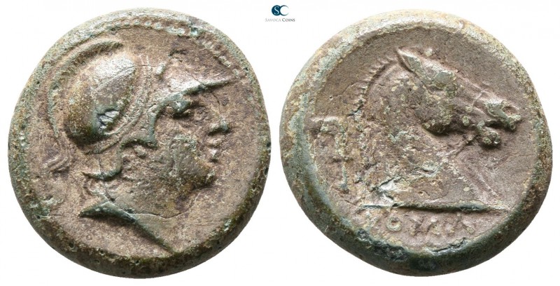 Anonymous 241-235 BC. Rome
Litra AE

15mm., 3,26g.



very fine