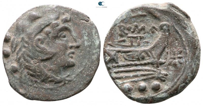 Anonymous after 211 BC. Star series. Rome
Quadrans Æ

19mm., 3,75g.



ve...