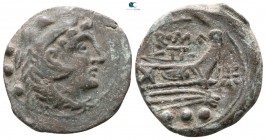 Anonymous after 211 BC. Star series. Rome. Quadrans Æ