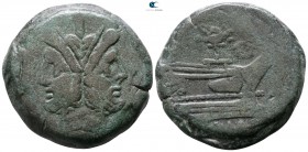 Anonymous after 211 BC. Bird standing right on T. Uncertain mint. As Æ