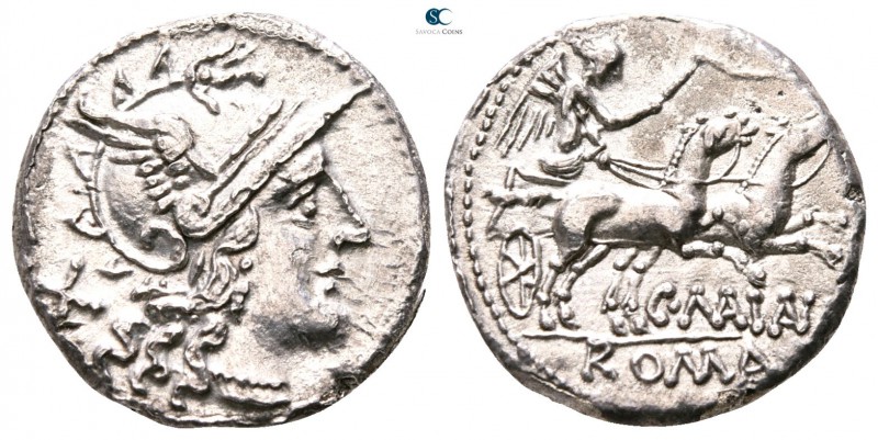 C. Maianius 153 BC. Rome
Denarius AR

18mm., 3,72g.



good very fine