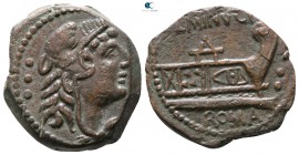 L. Minucius 133 BC. Rome. Quadrans Æ