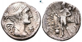 L. Valerius Flaccus 108-107 BC. Rome. Denarius AR