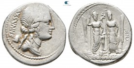 C. Egnatuleius C.F.
C. Egnatuleius C.f. 97 BC. Rome. Denarius AR