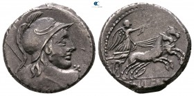 Cn. Cornelius Lentulus Clodianus 88 BC. Rome. Denarius AR