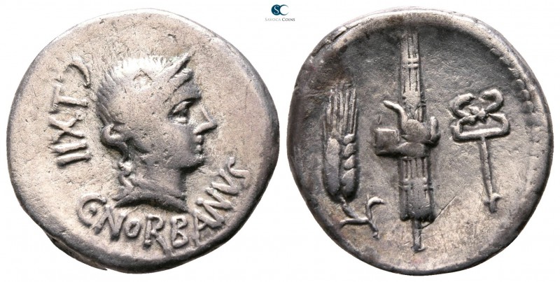 C. Norbanus 83 BC. Rome
Denarius AR

18mm., 3,92g.



very fine