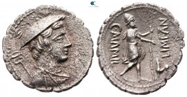 C. Mamilius Limetanus. 82 BC. Rome. Serratus AR