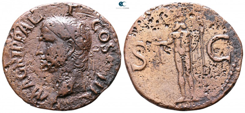 Agrippa 12 BC. Rome
As Æ

29mm., 10,82g.



good fine