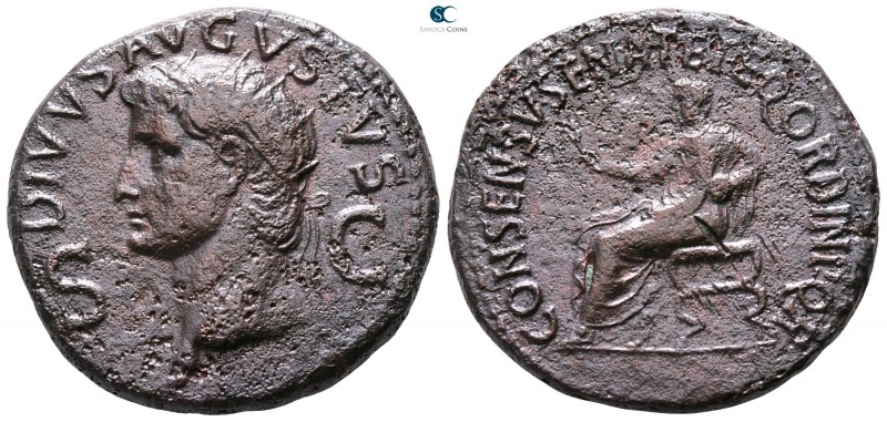 Divus Augustus Died AD 14. Struck under Gaius (Caligula). Rome
Dupondius Æ

2...