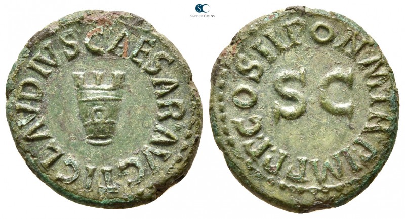 Claudius AD 41-54. Rome
Quadrans Æ

18mm., 3,33g.



good very fine