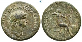 Nero AD 54-68. Rome. Dupondius Æ