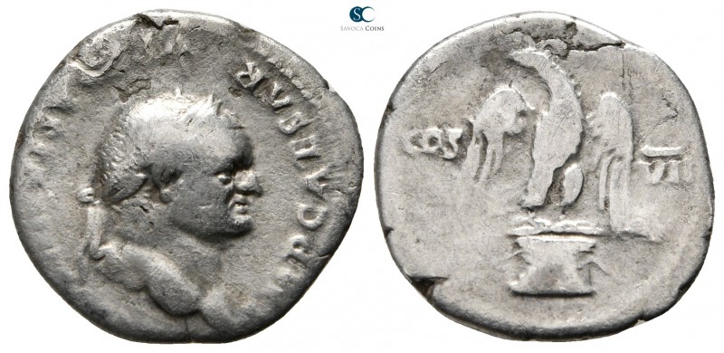 Vespasian AD 69-79. Rome
Denarius AR

18mm., 2,73g.



nearly very fine