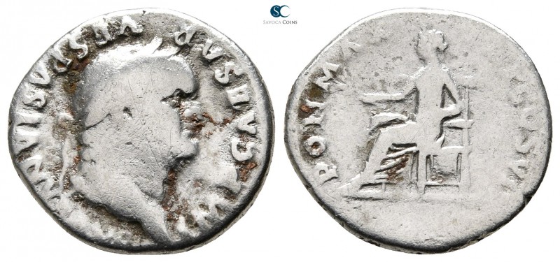 Vespasian AD 69-79. Rome
Denarius AR

17mm., 3,03g.



nearly very fine