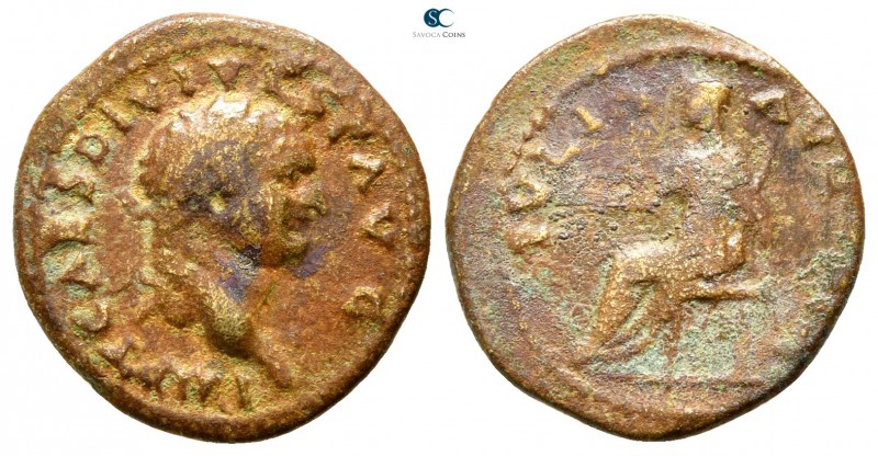 Titus AD 79-81. Rome
Quadrans Æ

16mm., 2,51g.



fine