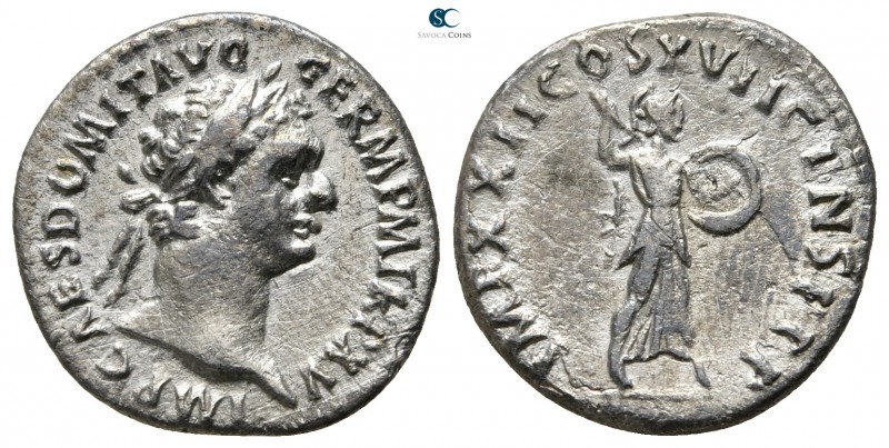 Domitian AD 81-96. Rome
Denarius AR

17mm., 2,69g.



very fine