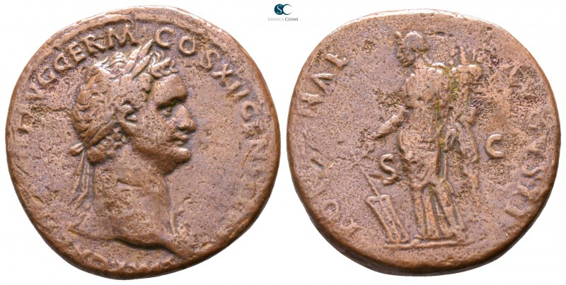 Domitian AD 81-96. Rome
As Æ

25mm., 10,37g.



nearly very fine