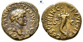 Domitian AD 81-96. Uncertain mint in Asia Minor. Semis Æ