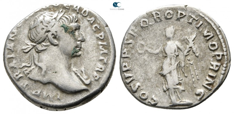 Trajan AD 98-117. Rome
Denarius AR

17mm., 3,21g.



very fine