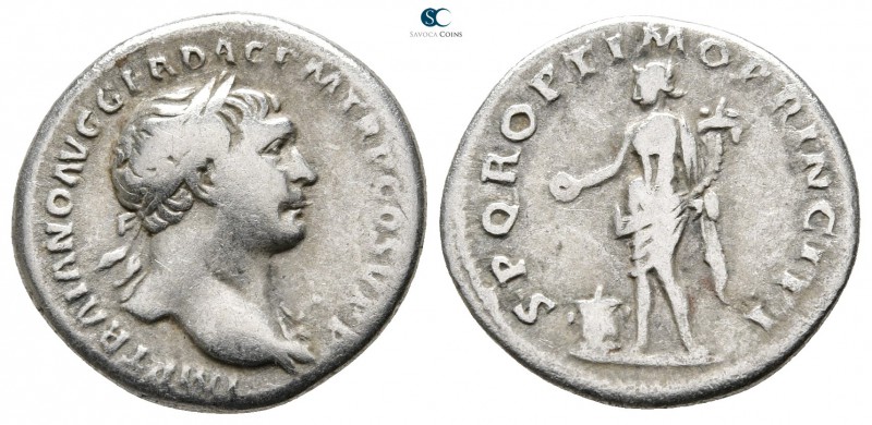 Trajan AD 98-117. Rome
Denarius AR

17mm., 2,87g.



very fine