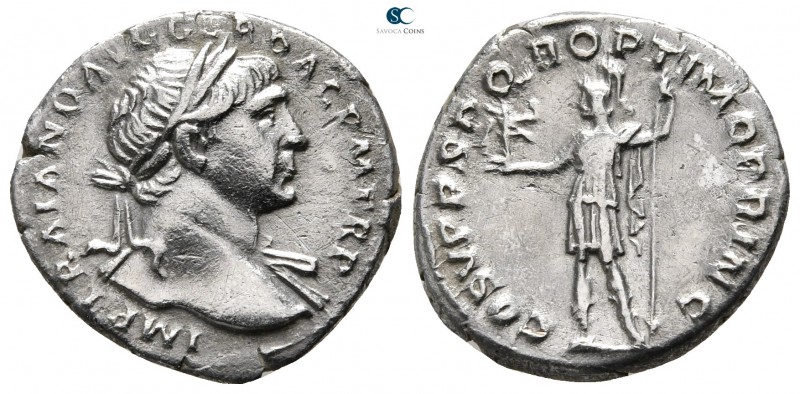 Trajan AD 98-117. Rome
Denarius AR

18mm., 2,97g.



very fine