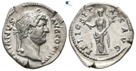 Hadrian AD 117-138. Rome. Denarius AR