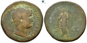 Hadrian AD 117-138. Rome. Sestertius Æ