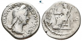 Sabina Augusta AD 128-137. Rome. Denarius AR