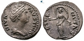 Diva Faustina I Died AD 140-141. Rome. Denarius AR