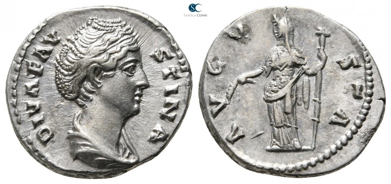 Diva Faustina I AD 140-141. Rome
Denarius AR

16mm., 3,32g.



very fine