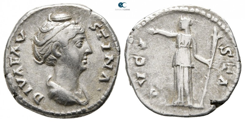 Diva Faustina I AD 140-141. Rome
Denarius AR

16mm., 3,52g.



very fine