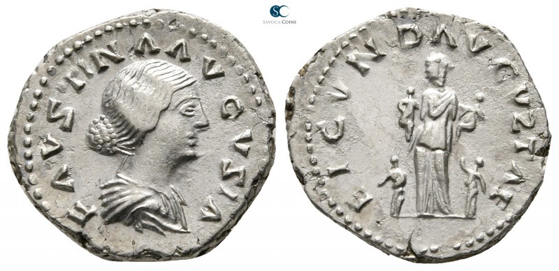 Faustina II AD 147-175. Eastern Imitation
Denarius AR

16mm., 3,39g.



v...