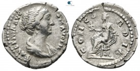 Faustina II AD 147-175. Rome. Denarius AR